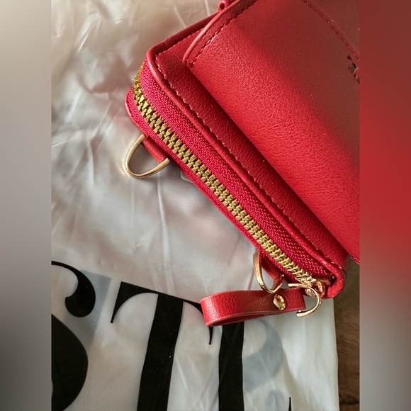 Selena The Label crossbody bag red phone pocket money/change credit card pocket - Picture 7 of 16